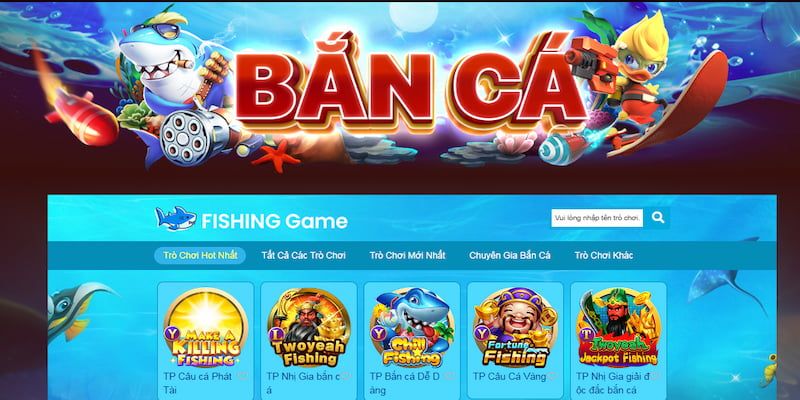 Kho game bắn cá đẳng cấp